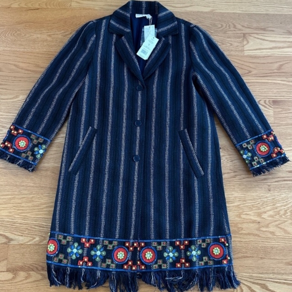 🛍NWT ! TORY BURCH Driving coat/ LONG JACKET ! - Picture 3 of 7